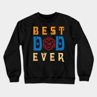 Best Gamer Dad Ever You Can Just Pause A Game Happy Father Day Gamer Vintage Retro Crewneck Sweatshirt